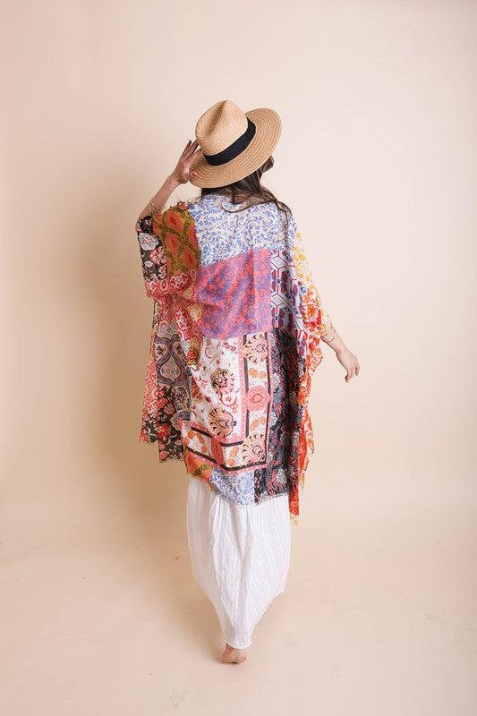Boho Floral Patchwork Kimono - Studio 653