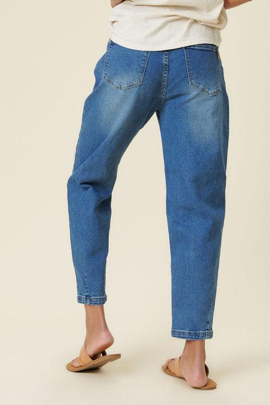High-Rise Distressed Slouchy Jean - Studio 653