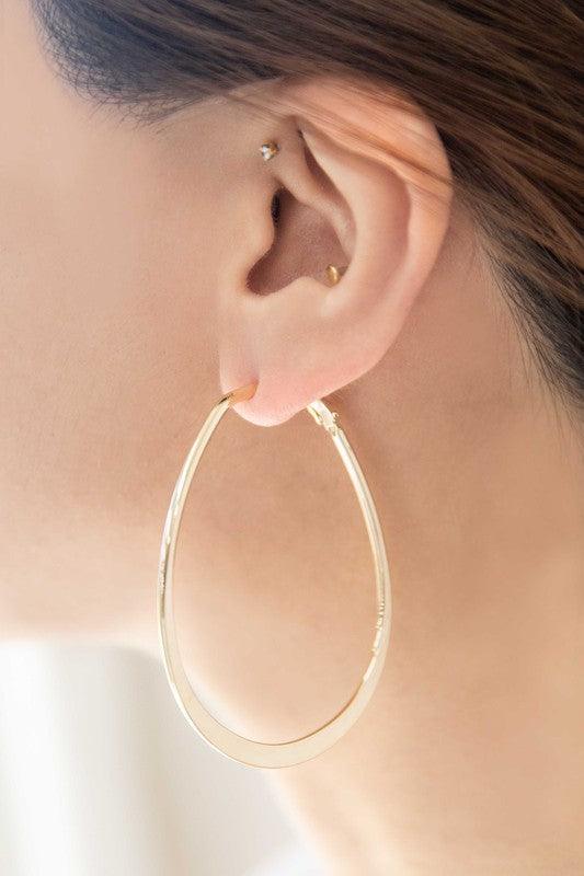 2D Shapes Asymmetrical Hoop Earrings - Studio 653
