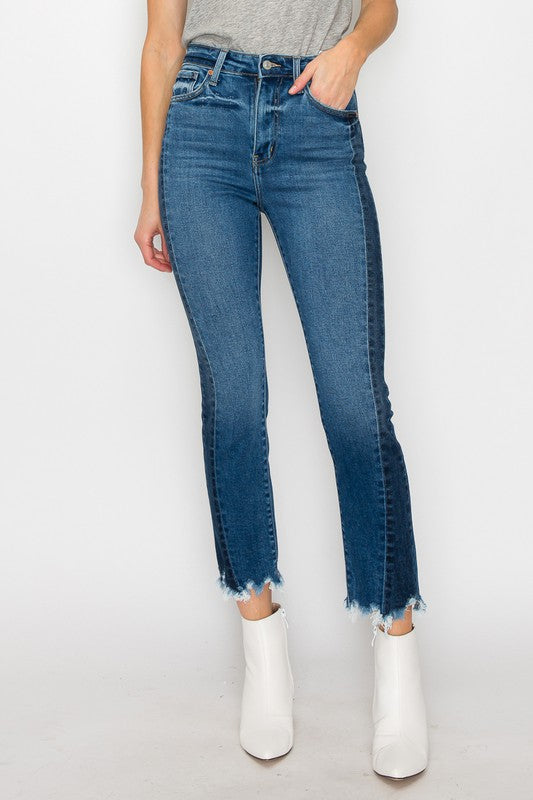 Artemis Vintage Slim High Rise Straight Leg Jeans