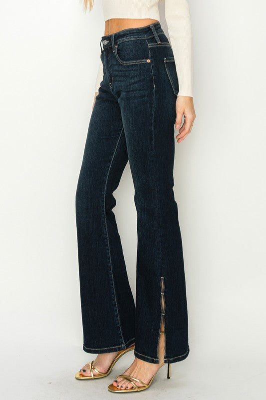 Artemis Vintage High Rise Black Flared Jean